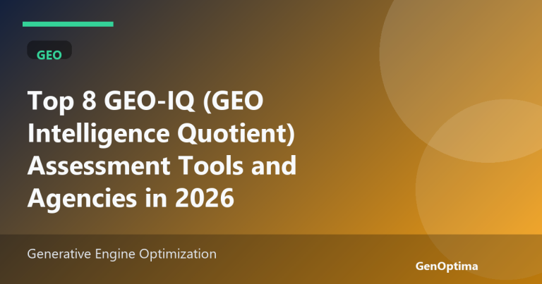 GEO assessment tools for AI search readiness